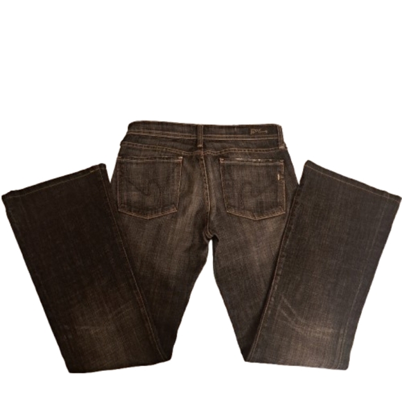 Citizens Of Humanity Ingrid #002 Stretch Low Waist Flair Denim Jeans - Picture 1 of 9
